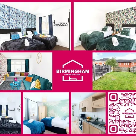 Modern 5 Bedroom Townhouse By Centre & Jq - 9 Separate Beds, 2 Baths And Parking Birmingham