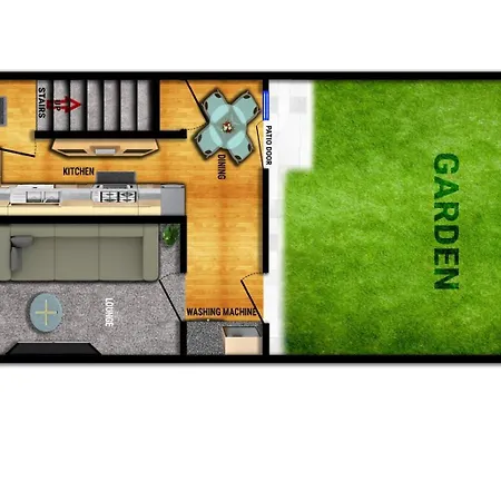 Modern 5 Bedroom Townhouse By Centre & Jq - 9 Separate Beds, 2 Baths And Parking